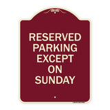 Except on Sunday