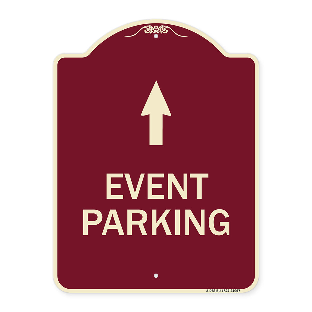 Event Parking Only (With Up Arrow)