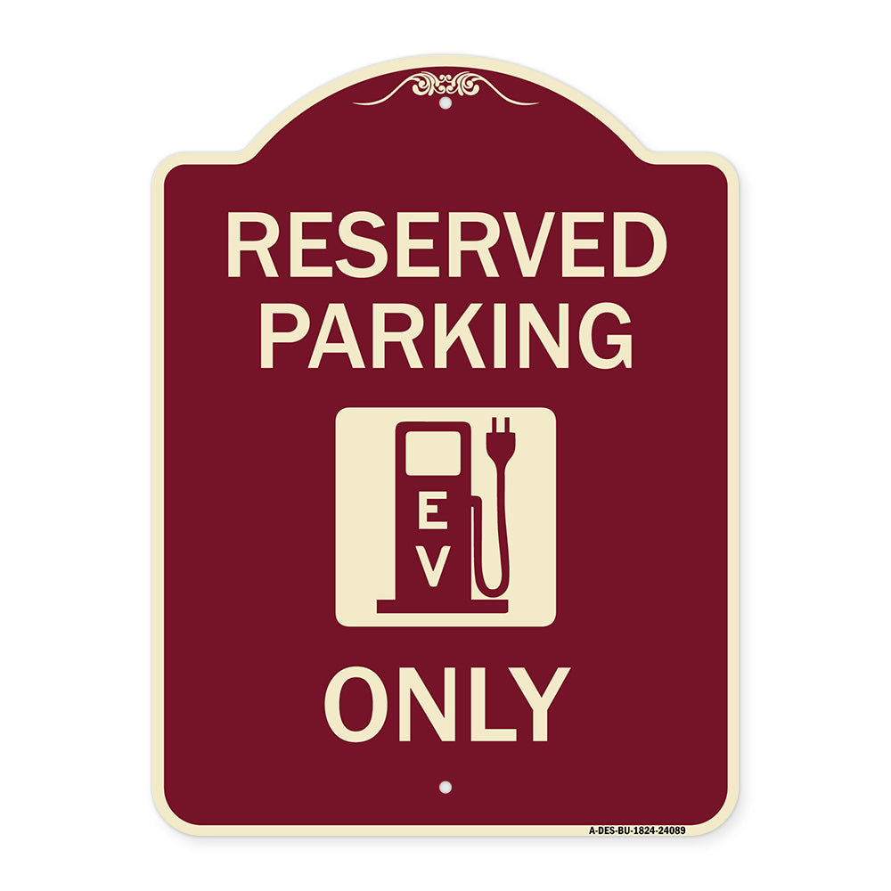 Ev Only (With Electric Vehicle Charging Station Graphic)