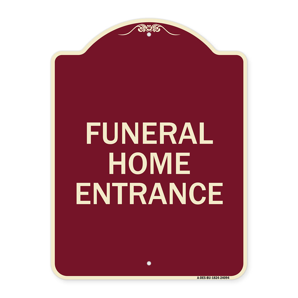 Entrance Sign Funeral Home Entrance