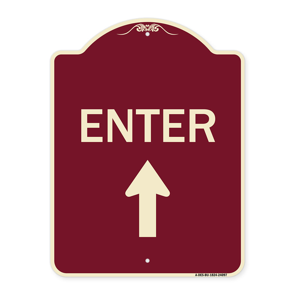 Enter Sign Enter with Up Arrow