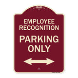 Employee Recognition Parking Only (With Bi-Directional Arrow)