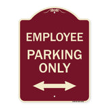 Employee Parking Only (With Bi-Directional Arrow)