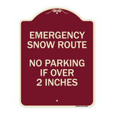 Emergency Snow Route No Parking Emergency Snow Route No Parking If Over 2 Inches