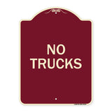 Driveway Sign No Trucks