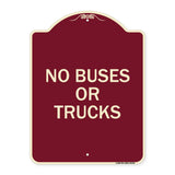 Driveway Sign No Buses or Trucks