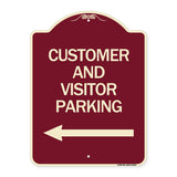 Customer and Visitor Parking (With Left Arrow)