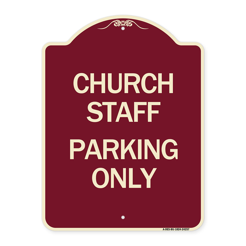 Church Staff Parking Only