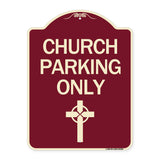 Church Parking Only (Cross Symbol)