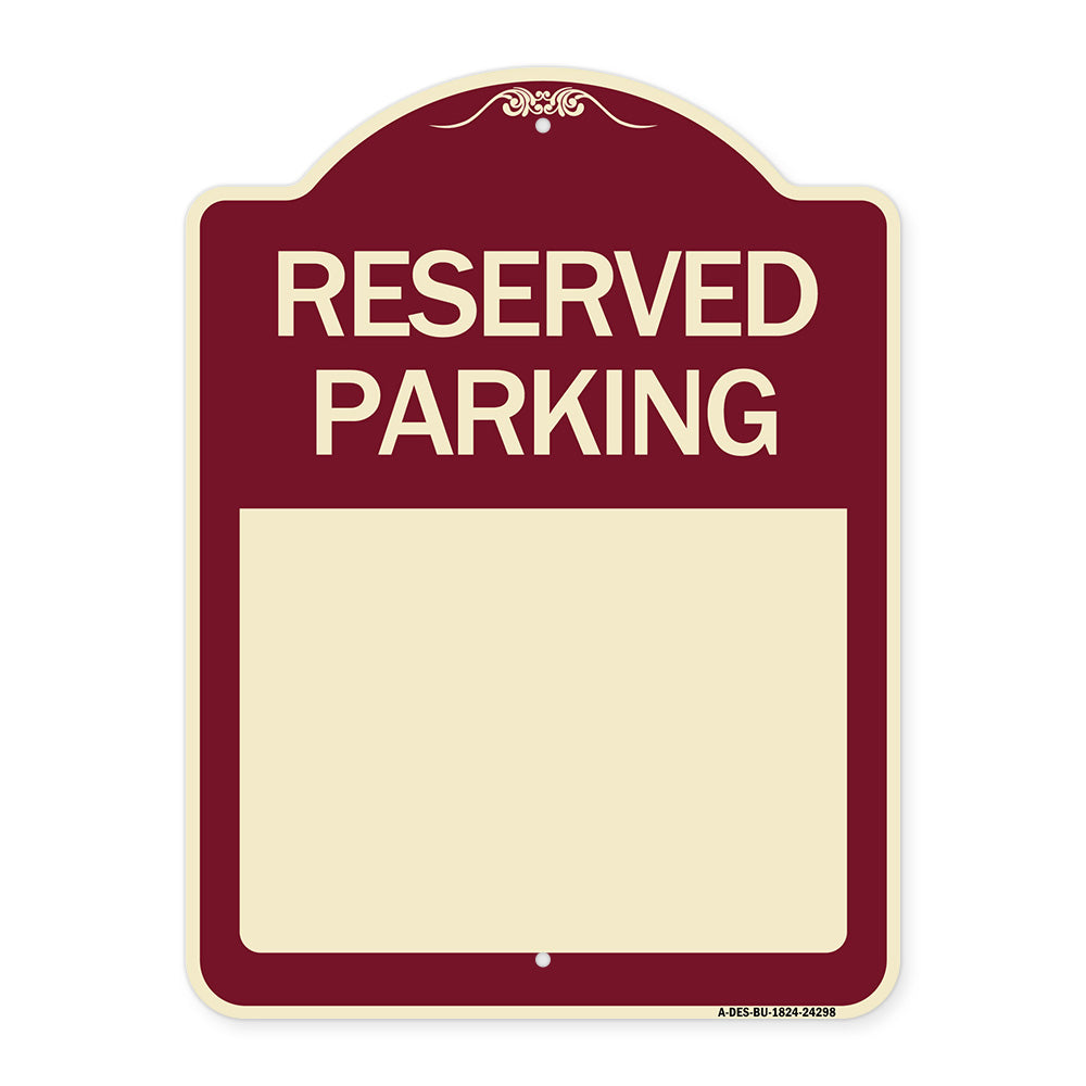 Blank Reserved Parking