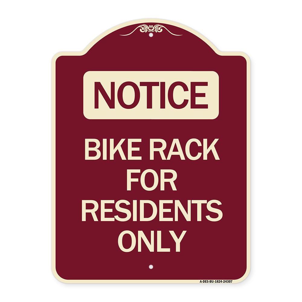 Bike Rack for Residents Only