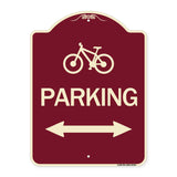 Bicycle Symbol Parking (With Bidirectional Arrow)