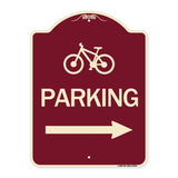 Bicycle Symbol Parking (Right Arrow