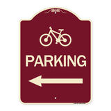 Bicycle Symbol Parking (Left Arrow)