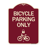 Bicycle Parking Only (With Cycle and Lock Symbol