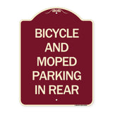 Bicycle and Moped Parking in Rear