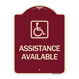 Assistance Available with Handicap Symbol