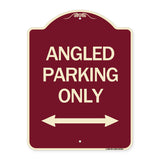Angle Parking Only (With Bidirectional Arrow)