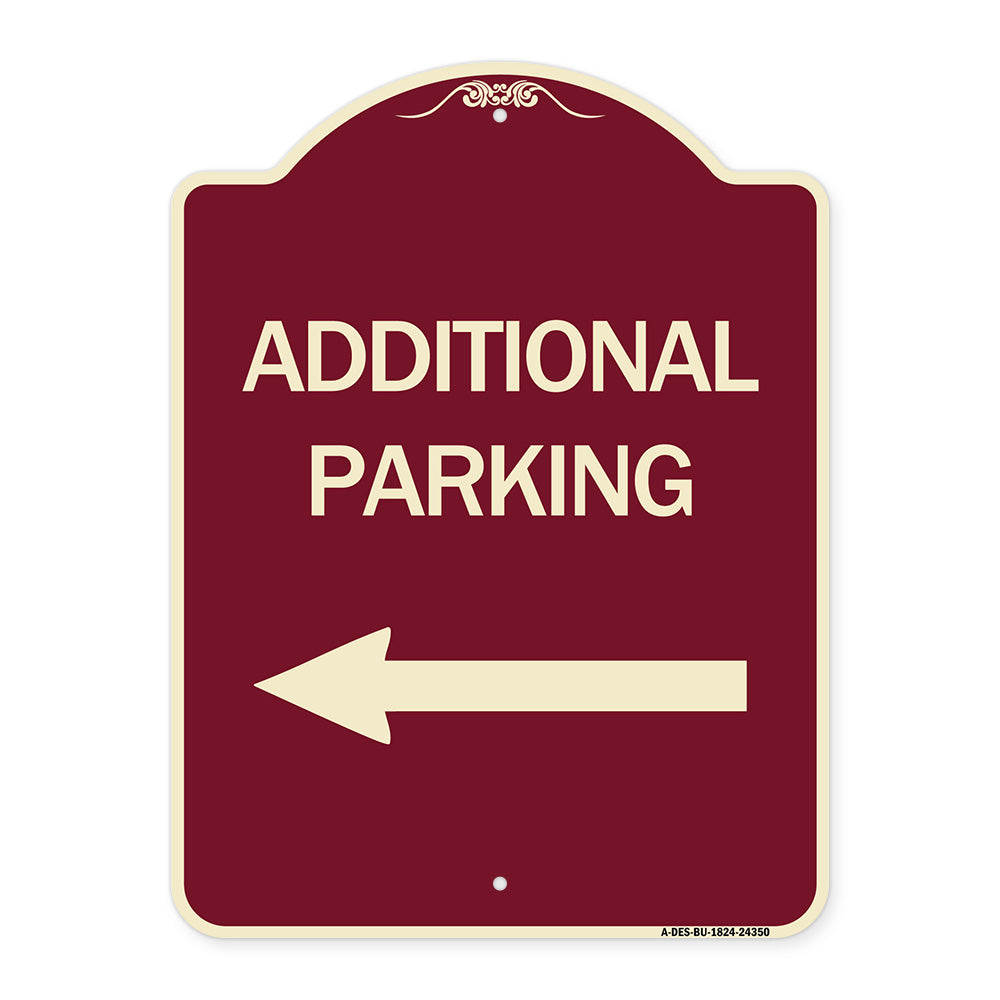 Additional Parking Sign (Left Arrow)