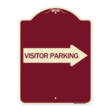 Visitor Parking (With Right Arrow)