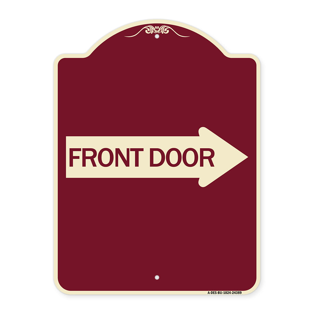 Front Door (With Right Arrow)