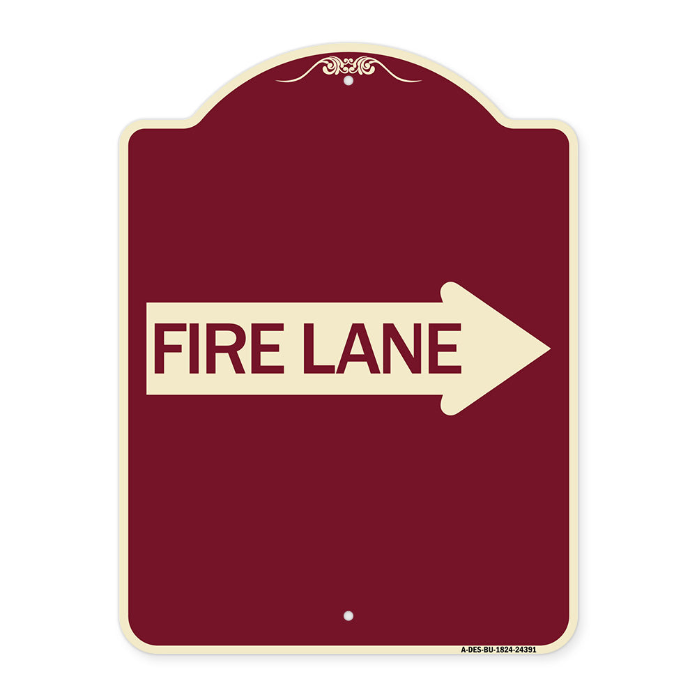 Fire Lane Right Arrow