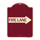 Fire Lane Right Arrow