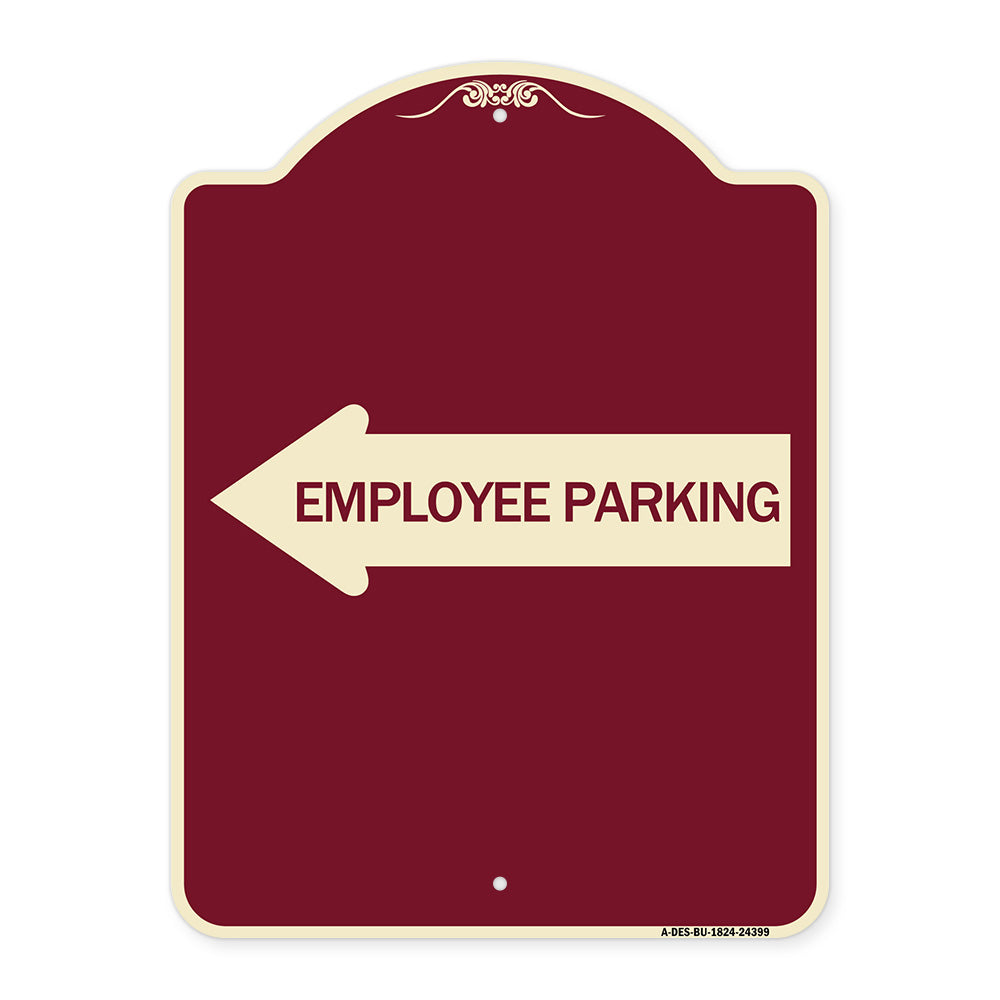 Employee Parking (With Left Arrow)