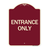 Traffic Entrance Sign Entrance Only