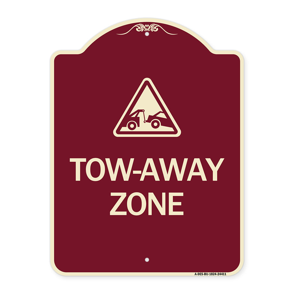 Tow-Away Zone with Graphic
