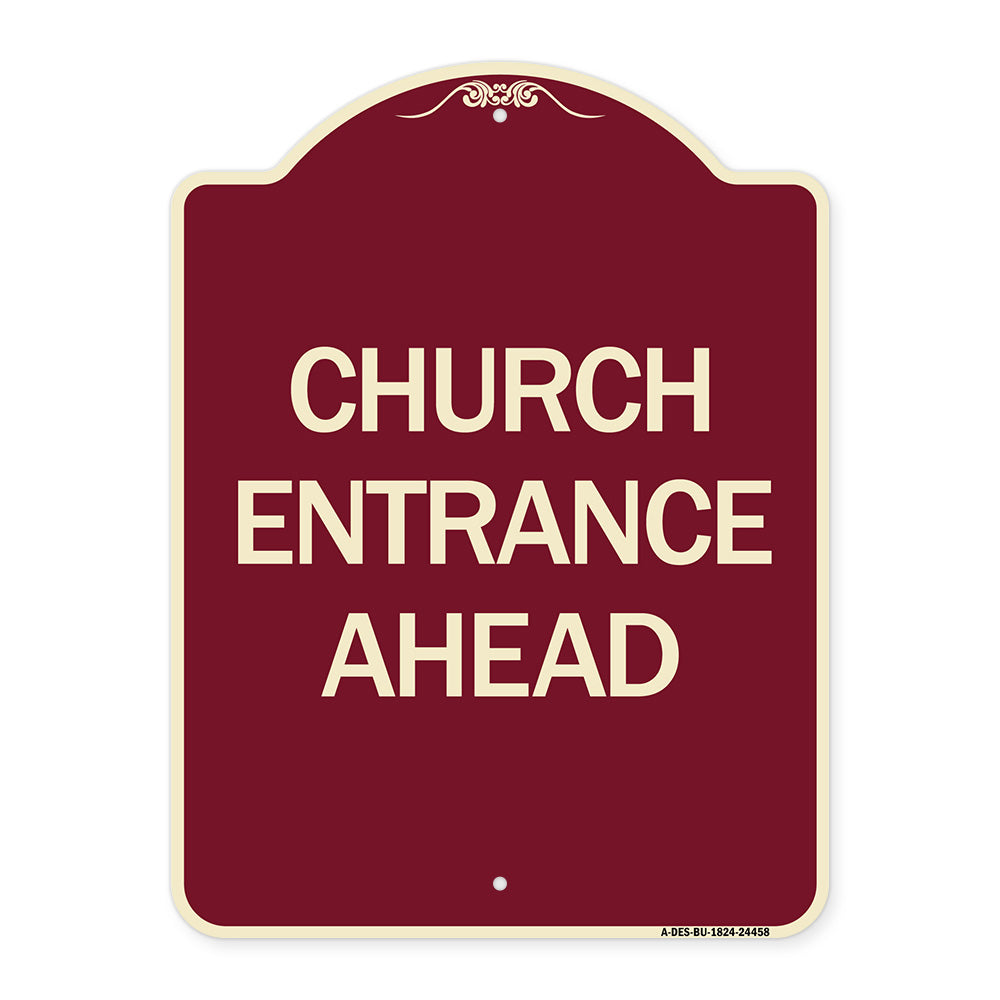 Church Entrance Ahead