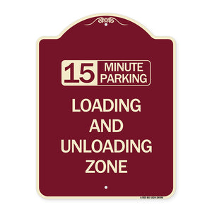 15 Minute Parking Loading and Unloading Zone