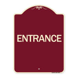 Traffic Entrance Sign Entrance