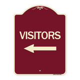 Visitors with Left Arrow