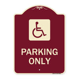 (ADA Compliant) Parking Only (Accessible Symbol)