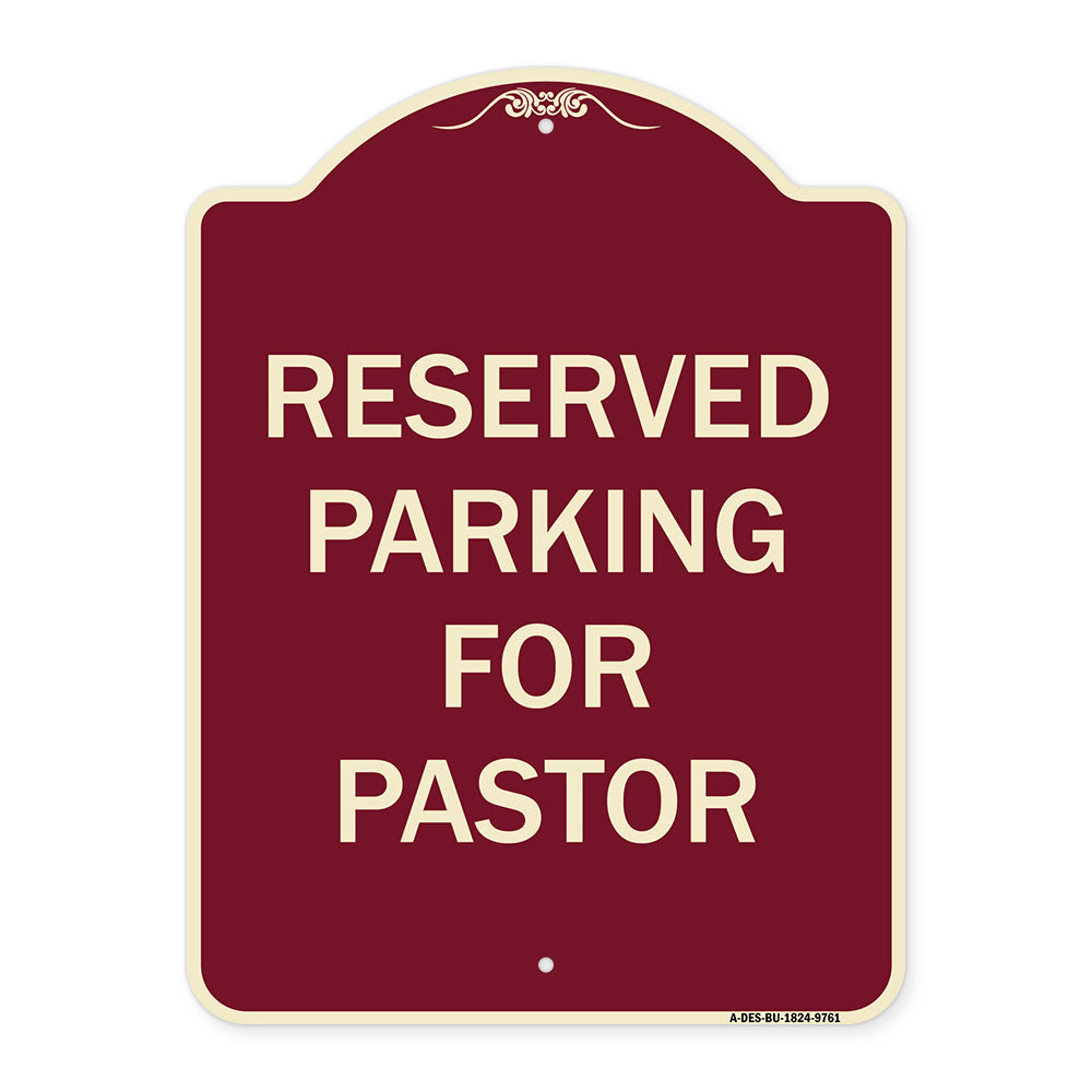 Reserved Parking For Pastor