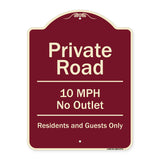 Private Road 10 Mph No Outlet Residents And Guests Only