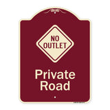 Private Road With No Outlet Symbol