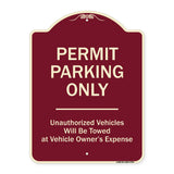 Permit Parking Only Unauthorized Vehicles