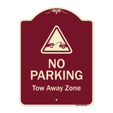 No Parking Tow Away Zone With Graphic