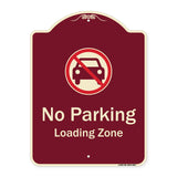 No Parking, Loading Zone With No Car Symbol