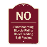 No - Bicycle Riding, Roller Blading, Ball Playing
