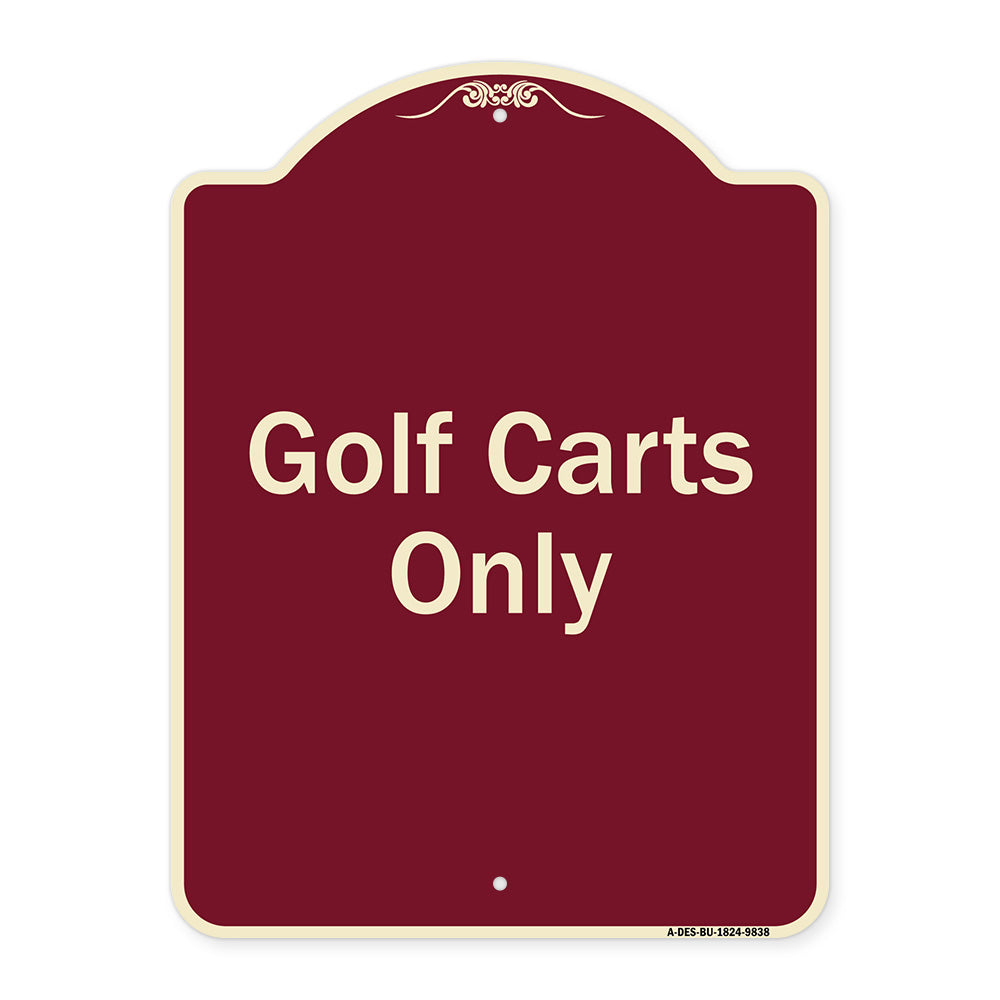 Golf Carts Only