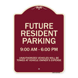 Future Resident Parking 9:00 To 6:00