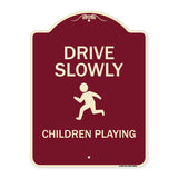 Drive Slowly Children Playing