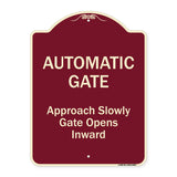 Automatic Gate Approach Slowly Gate Opens Inward