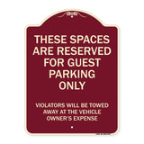 These Spaces Are Reserved For Guest Parking Only