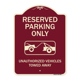 Resident Parking Only Unauthorized Vehicles Towed Away With Graphic