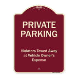 Private Parking, Violators Towed Away
