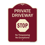 Private Driveway, Stop